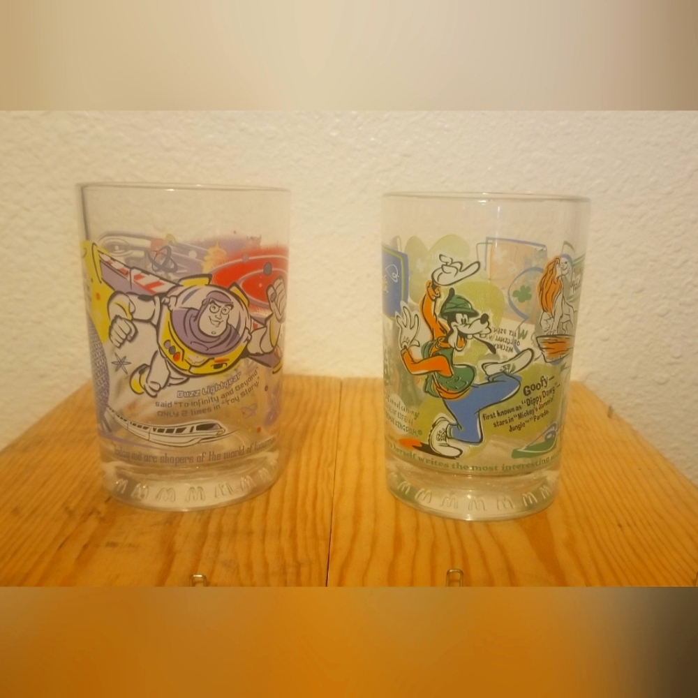 Set of 2 Disney 100 Anniversary McDonald's Tumblers